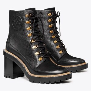 COPY - Tory Burch 🖤 Miller Mixed Materials Lug Sole Boot